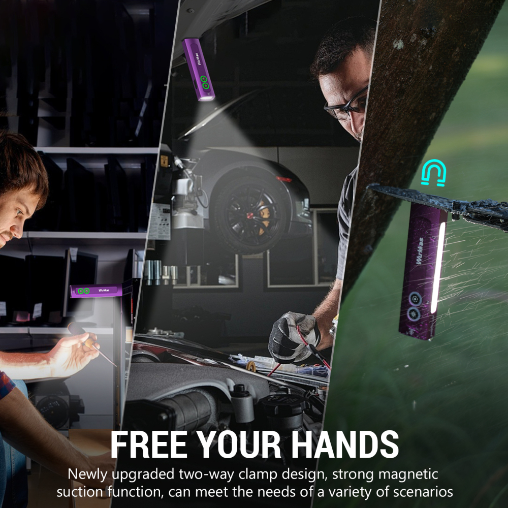 Wurkkos HD01UV Multifunctional EDC Flashlight, with 365nm UV light and White flood led, Side RGB Lights/Dual Switch/Magnetic Tail