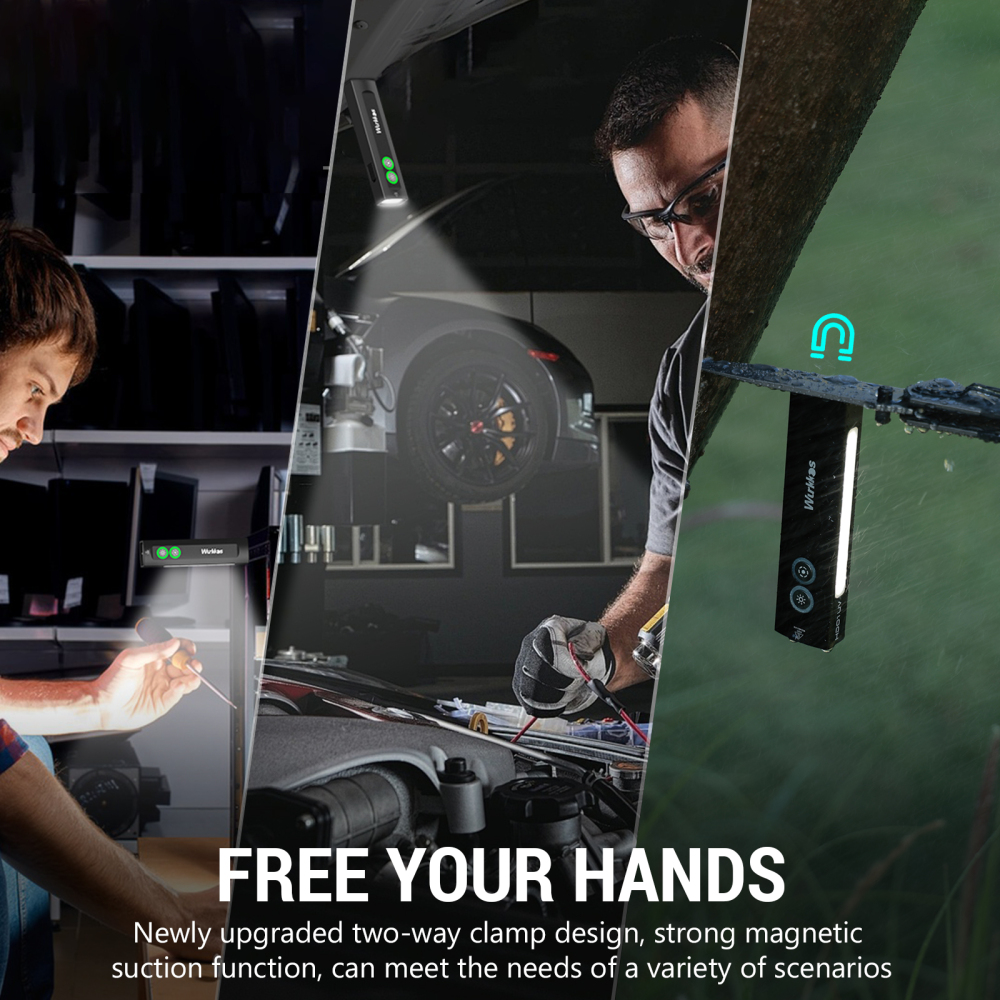 Wurkkos HD01UV Multifunctional EDC Flashlight, with 365nm UV light and White flood led, Side RGB Lights/Dual Switch/Magnetic Tail