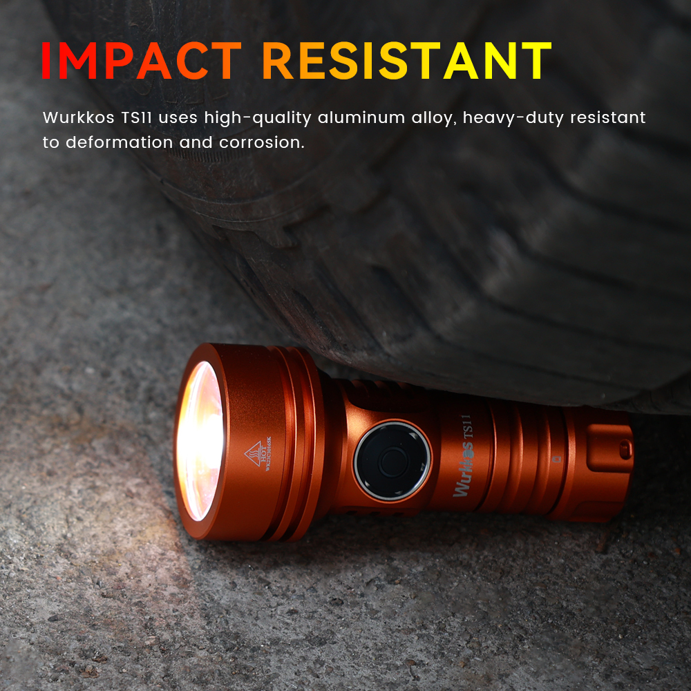 【USA Warehouse】Wurkkos TS11 2000LM Powerful Rechargeable EDC Flashlight SFT40 with RGB Auxiliary And Switch, Anduril 2.0, IP68