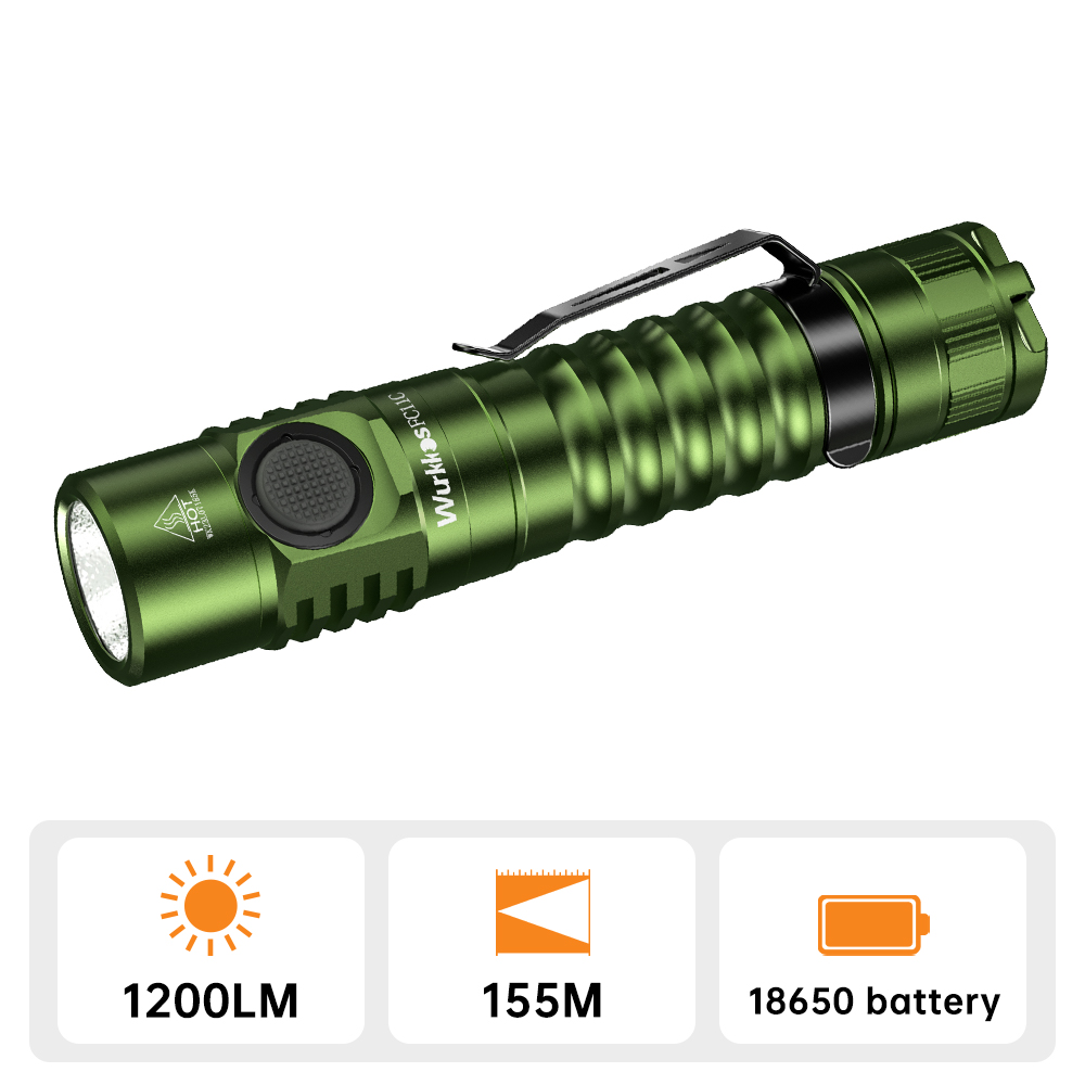 Amazon.co.jp: Wurkkos FC11 充電式LED懐中電灯 最大1300