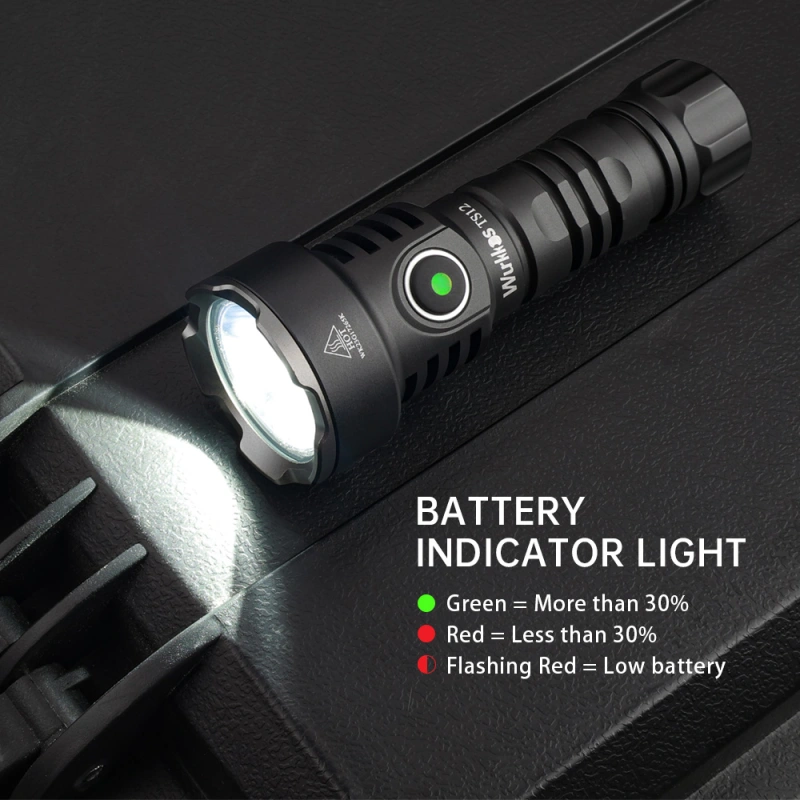【Limited $12.99】Wurkkos TS12 Mini Thrower EDC Flashlight, 1050LM 432Meters Powerful USB C Rechargeable Light