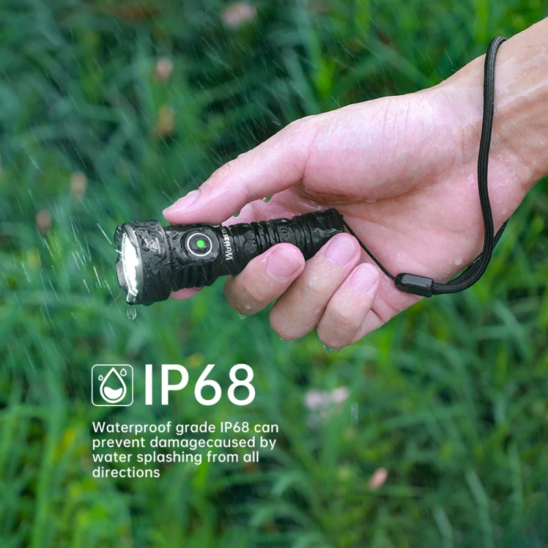 【Limited $12.99】Wurkkos TS12 Mini Thrower EDC Flashlight, 1050LM 432Meters Powerful USB C Rechargeable Light
