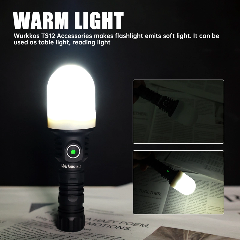 【Limited $12.99】Wurkkos TS12 Mini Thrower EDC Flashlight, 1050LM 432Meters Powerful USB C Rechargeable Light
