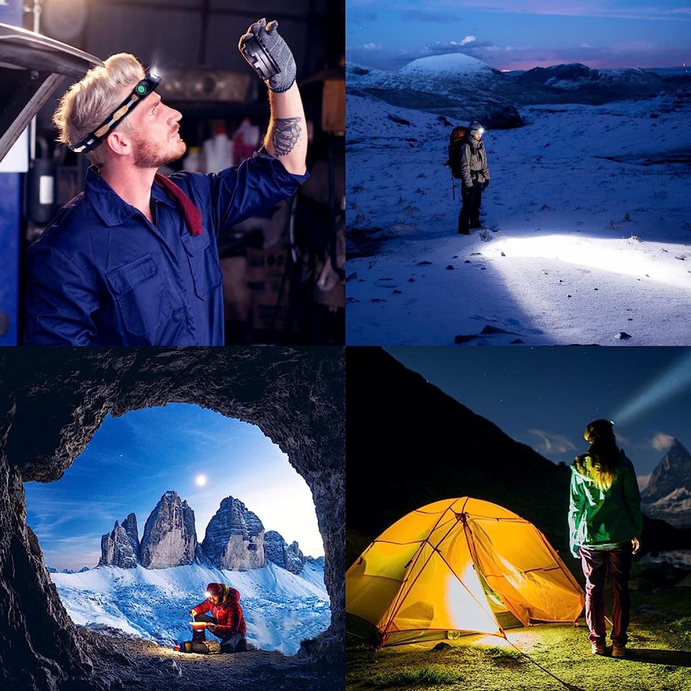 Wurkkos H25L Powerful 1000 Lumens USB C Rechargeable Headlamp, 90CRI LH351D LED 5000k Useful Headlight