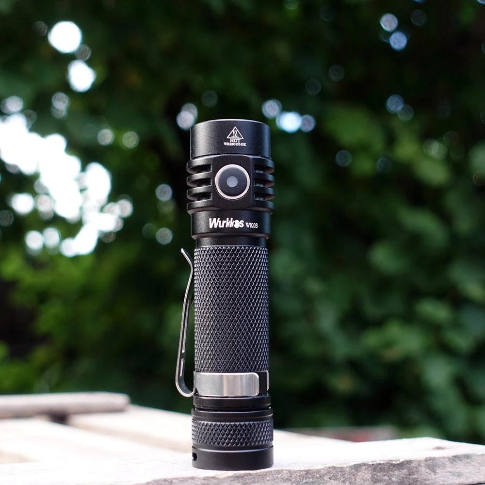Wurkkos WK03 1800lm SST40 USB C Rechargeable 18650 EDC Light, Simple UI with Power Indicator/ATR