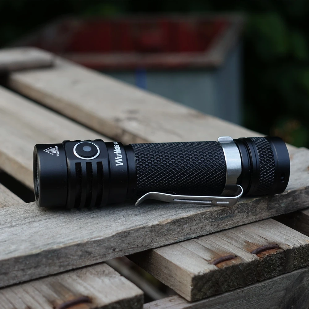 Wurkkos WK03 1800lm SST40 USB C Rechargeable 18650 EDC Light, Simple UI with Power Indicator/ATR