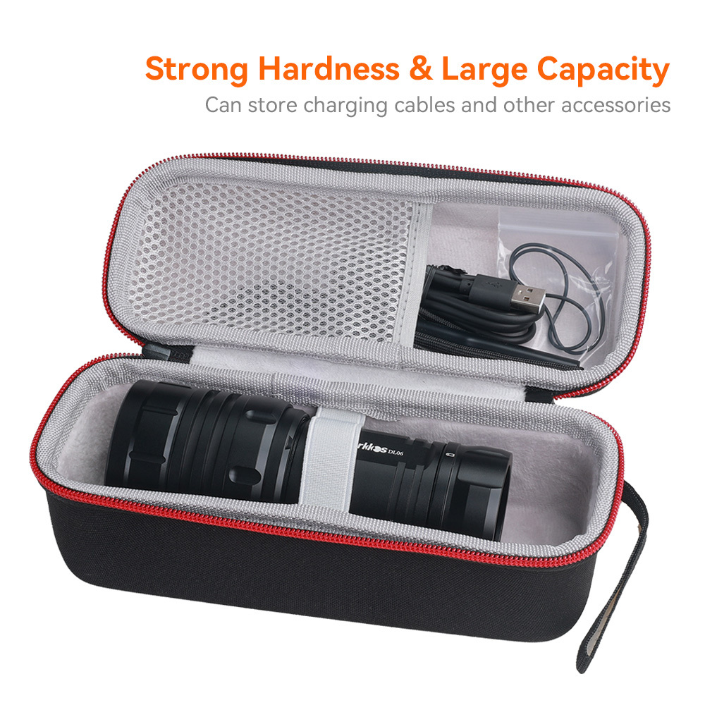Hard EVA Travel Portable Box Flashlight Storage Bag, Suitable For Wurkkos DL40/DL61/DL06/TS32/TD01 Protective Case