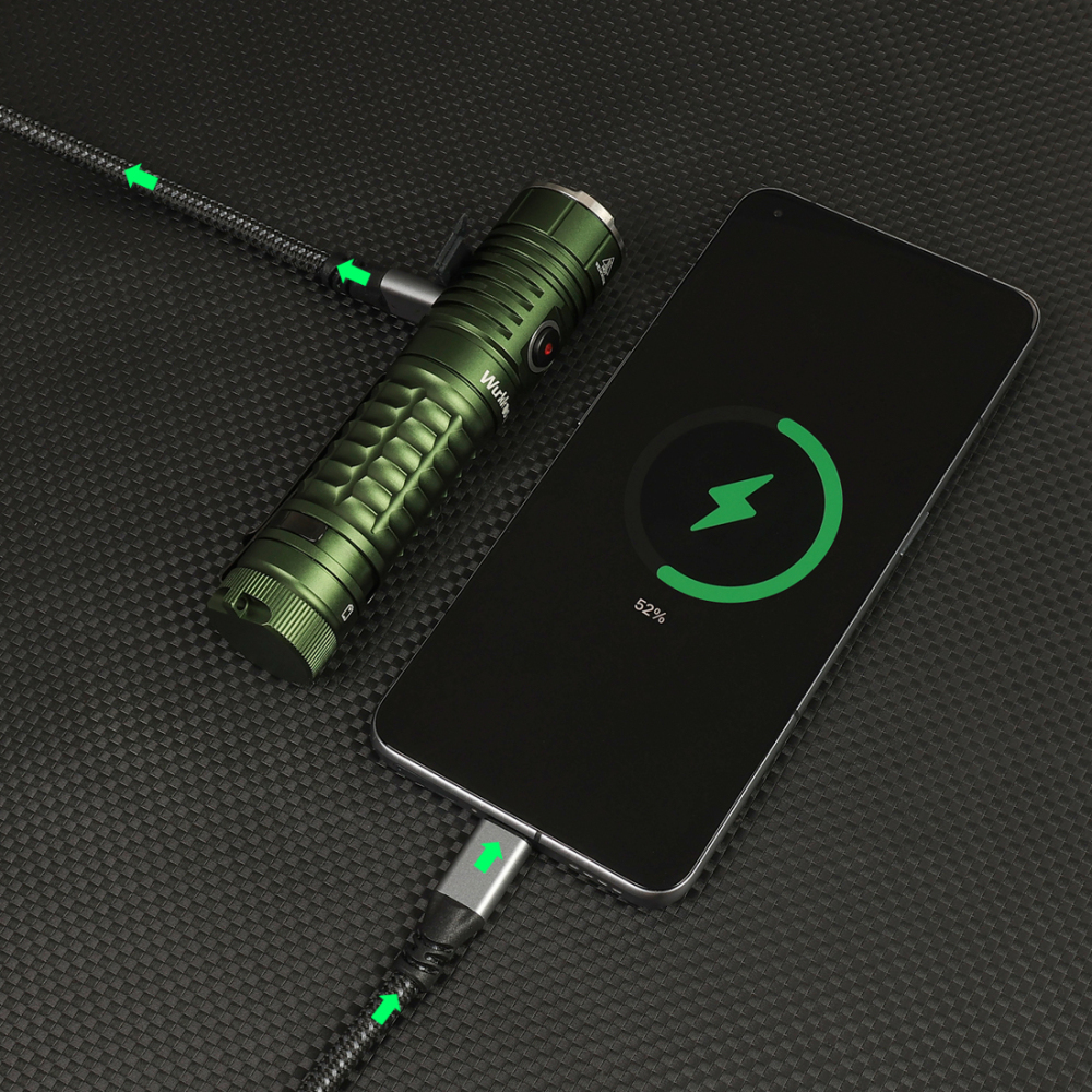 【Poland warehouse】Wurkkos TS22 XHP70.3 LED Flashlight, 4500 Lumen and High CRI, Magnetic Tail, Reverse Charging, USB-C Rechargeable