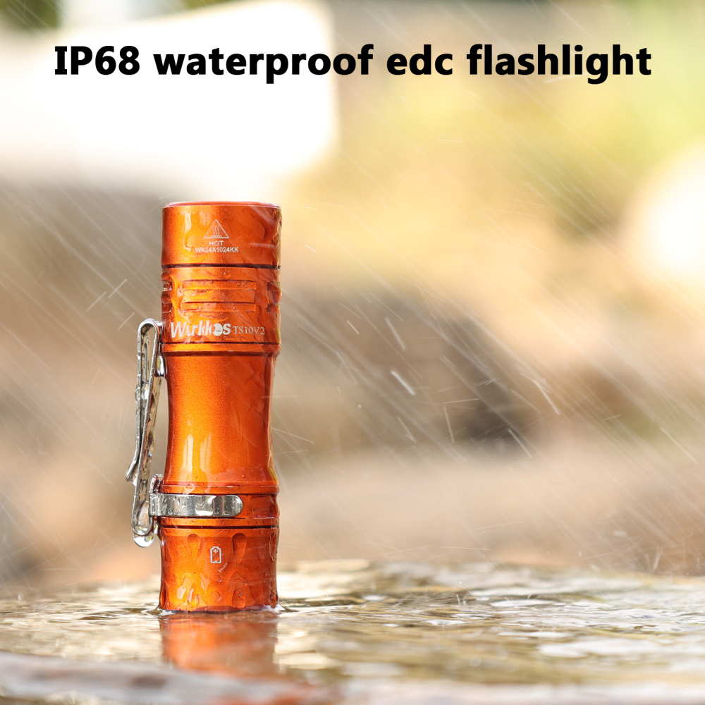 【Limited $9.99】Wurkkos TS10 V2 14500 Powerful Mini  EDC Flashlight with 3* 90 CRI LEDs and 3* RGB Aux LEDs ,Anduril 2.0,Max 1400lm