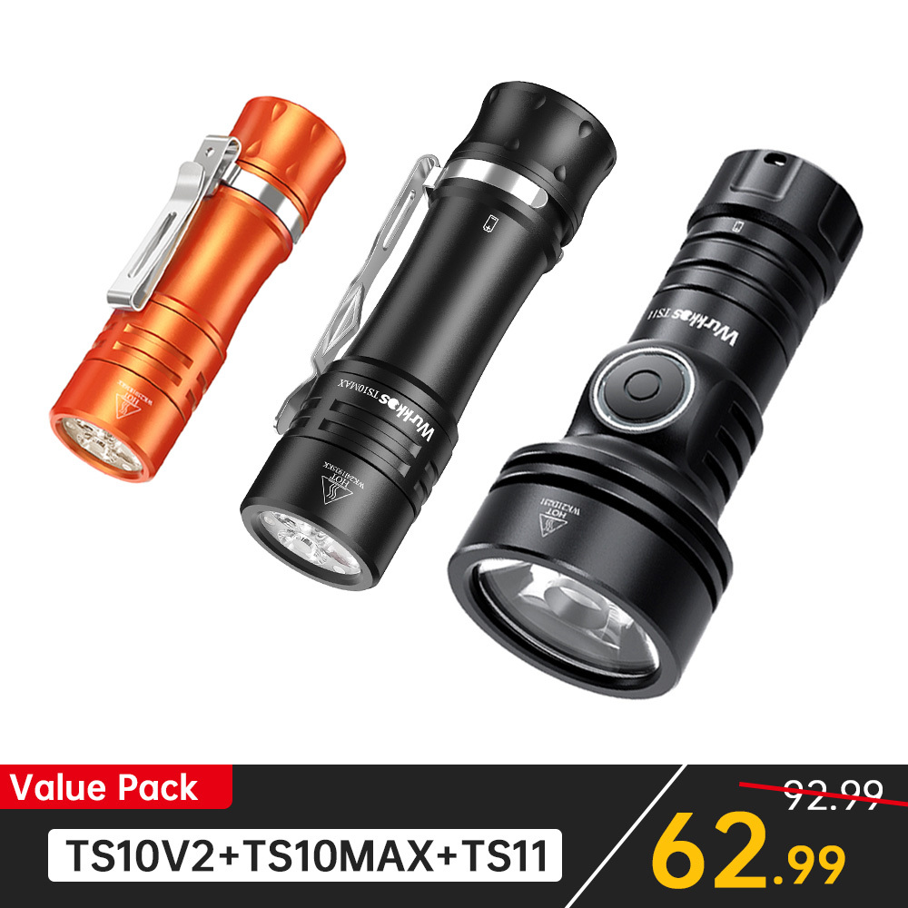 3-Pack Flashlight Value Bundle – TS10V2, TS10MAX, TS11