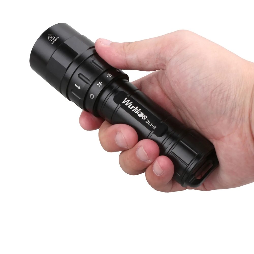 Wurkkos DL10R USB C Rechargeable Diving Light Powerful 4500lm XHP70.2 21700 Flashlight with Magnetic Control Switch
