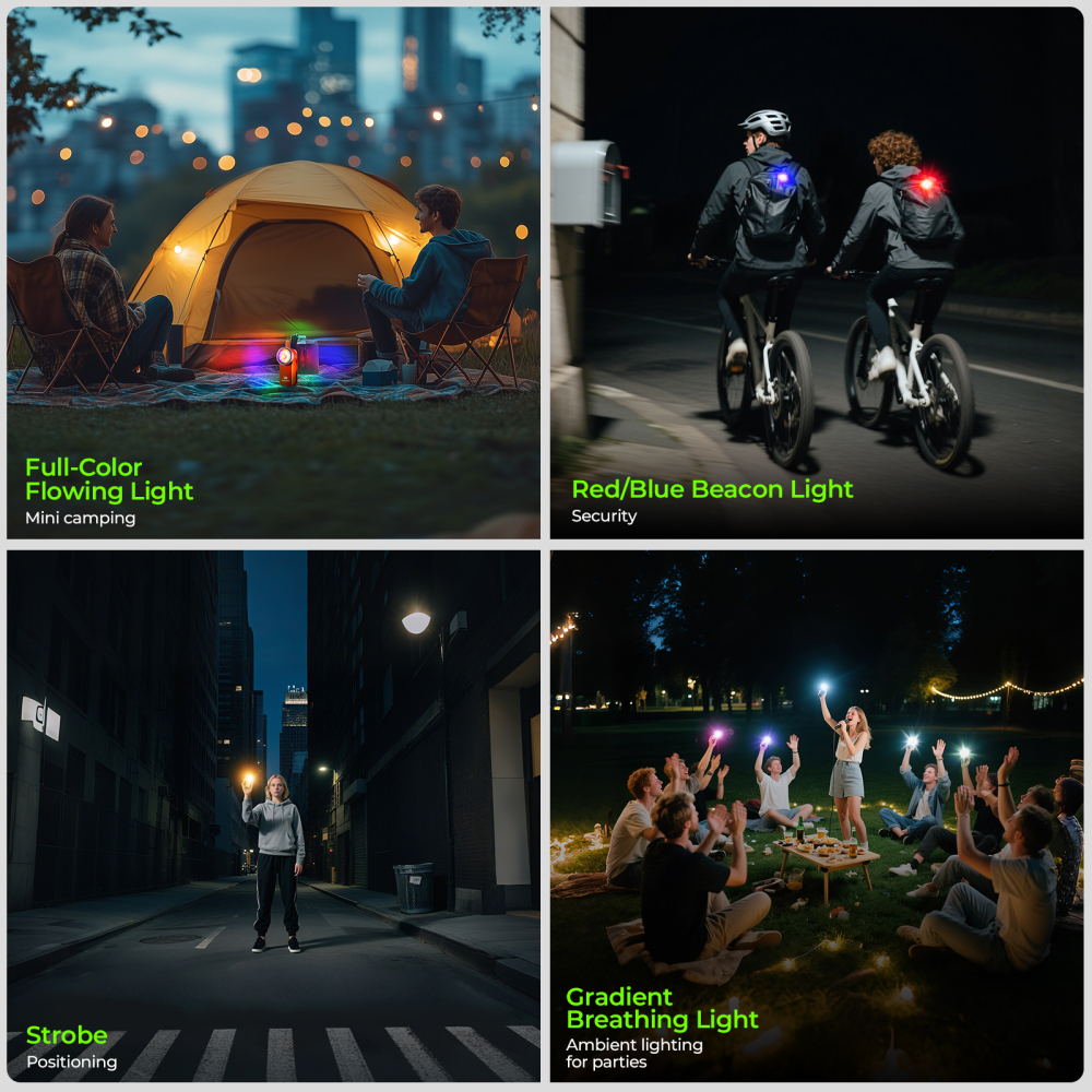 【 New Release】Wurkkos HD03 Clip Light, 680LM USB C Rechargeable Pocket Flashlight, with Spotlight/Floodlight(95 CRI)/RGB Lights/Magnet Inside/Buck Driver/ IPX6 Waterproof