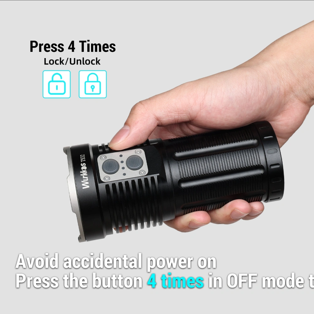 US warehouse No Tax】Wurkkos TS32 12000 Lumens Super Bright