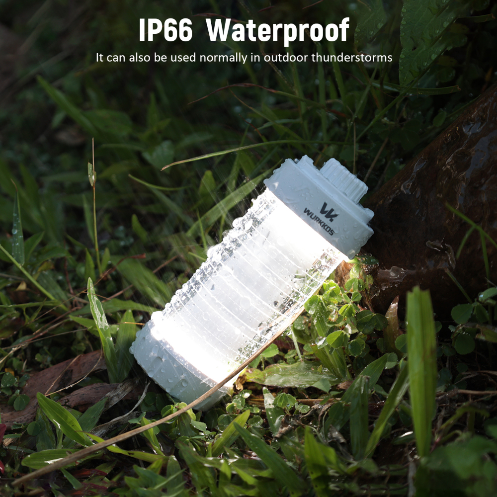 【New Release】 Wurkkos CL01 Camping Light with Adjustable Color Temperature/Power Bank/RGB Police Modes/Magnet Tail/21700 Battery Replaceable