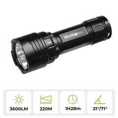 DL30 21700 Diving Flashlight 3600lm Triple LH351D 5000k High CRI