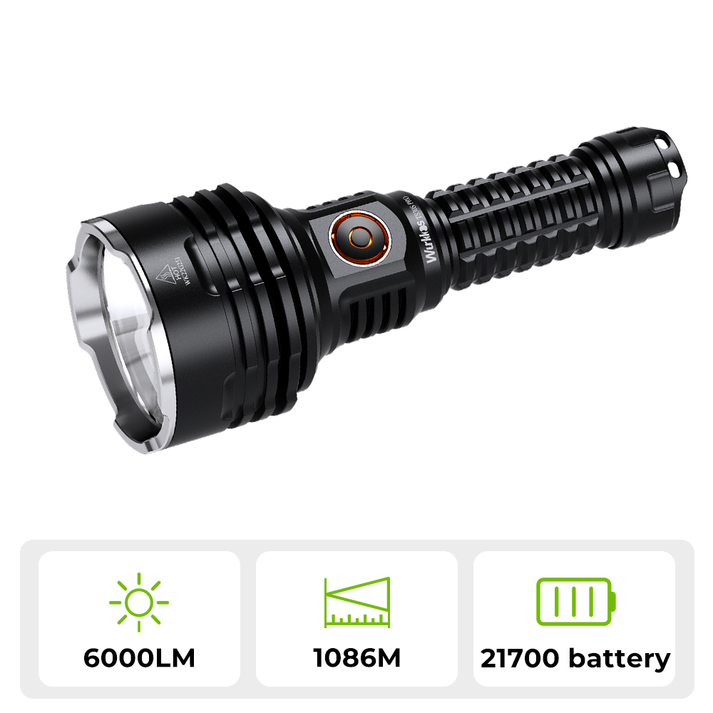US warehouse No Tax】Wurkkos TS30S PRO Powerful 6000lm Flashlight