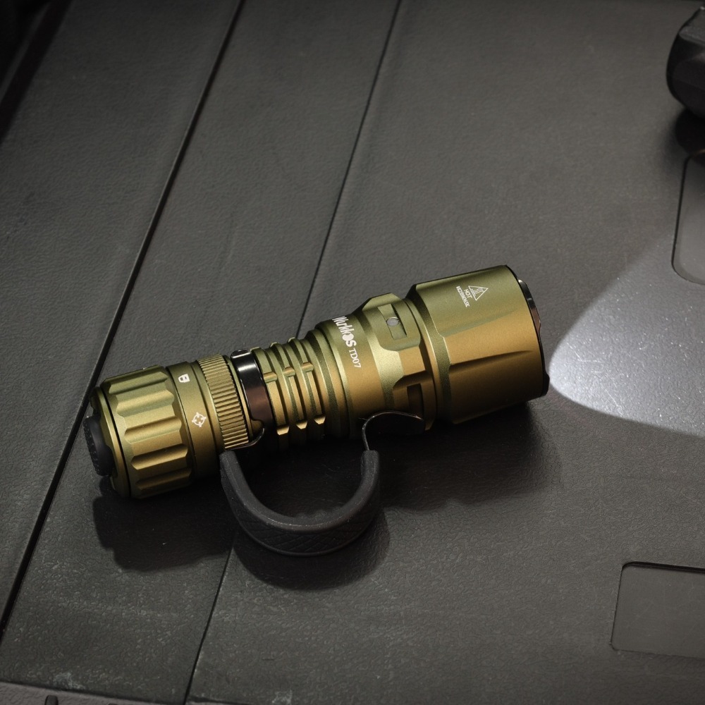 【EU warehouse】Wurkkos TD07 Tactical Flashlight, USB C Rechargeable 1300 Lumens, 479m Long Range EDC Flashlight