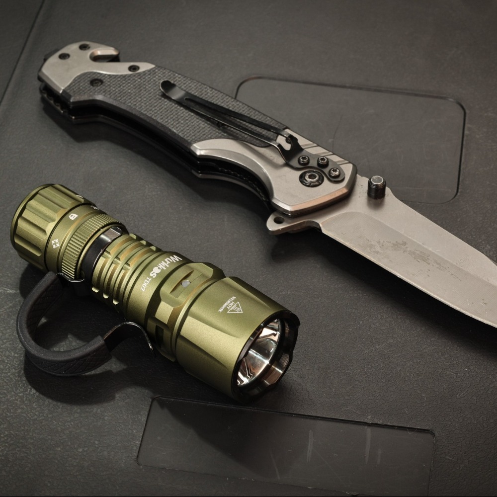 【EU warehouse】Wurkkos TD07 Tactical Flashlight, USB C Rechargeable 1300 Lumens, 479m Long Range EDC Flashlight