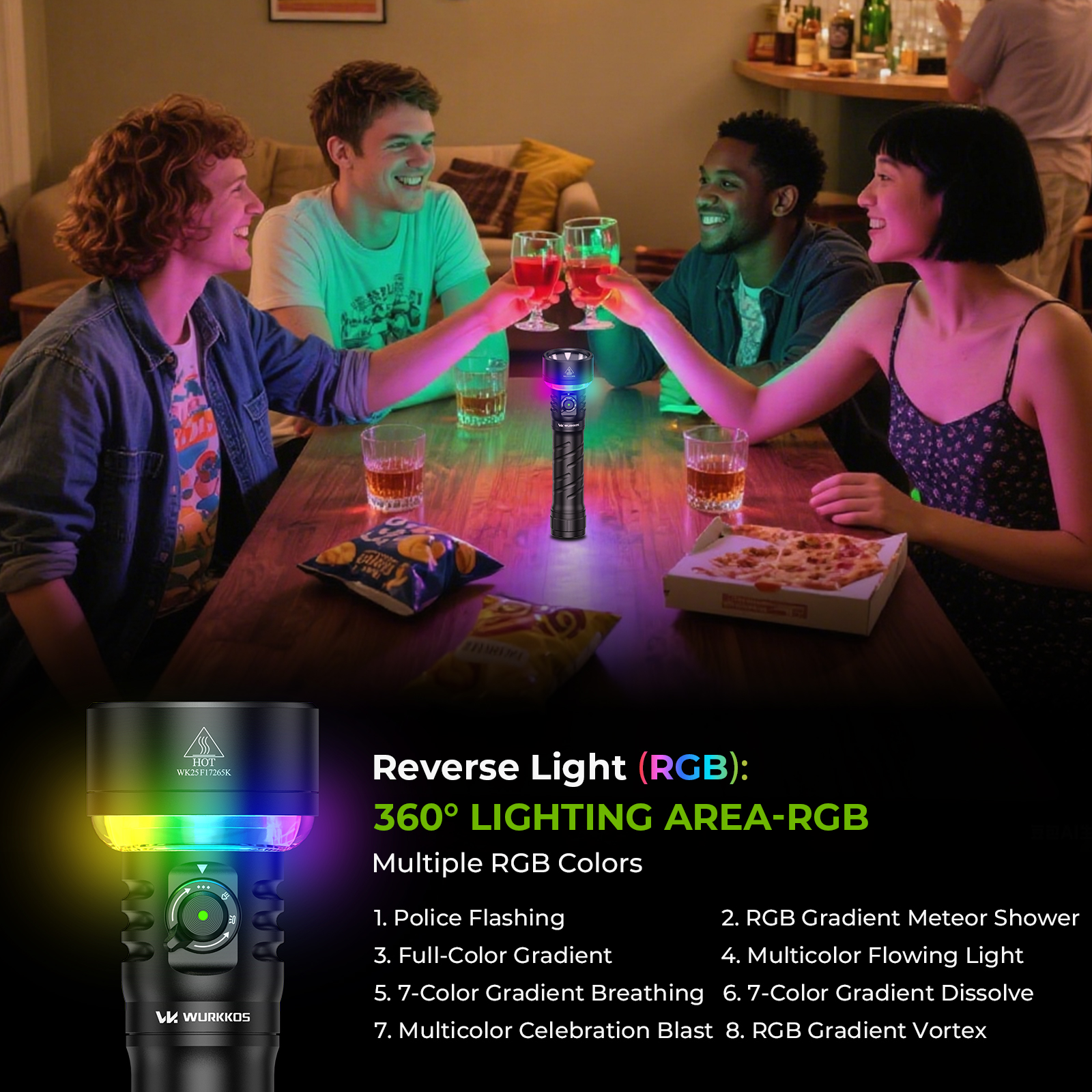 Wurkkos TS27 adjustable color temperature flashlight