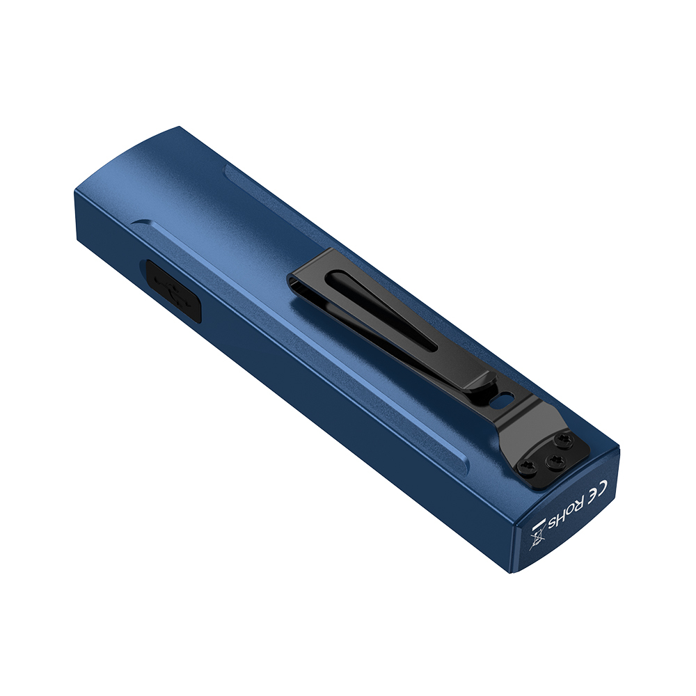 Wurkkos HD01 PRO Flat EDC Flashlight, 365nm UV, Green Laser, White Flood LED, RGB Side Light, Magnetic Tail