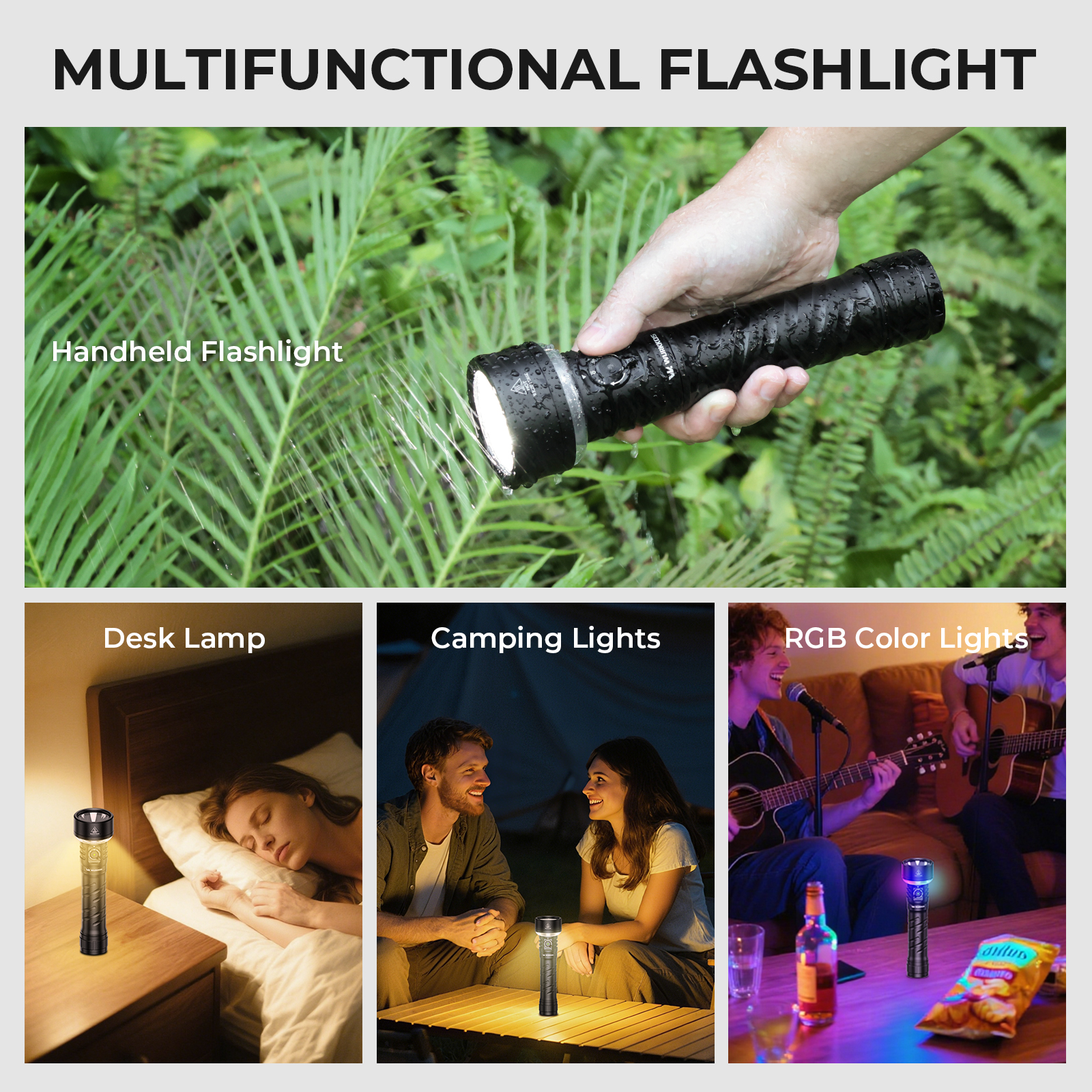 Wurkkos TS27 Flashlight | 3200LM Super Bright, 845m Throw