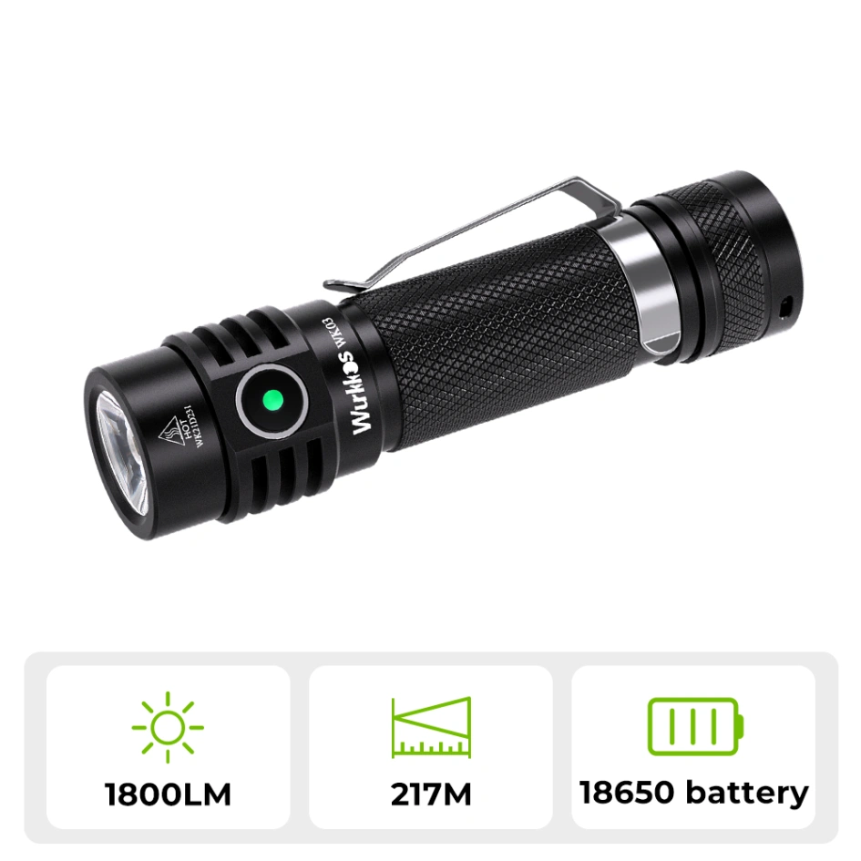 USA Warehouse】Wurkkos DL40 Powerful 5000lm Flashlight, Diving