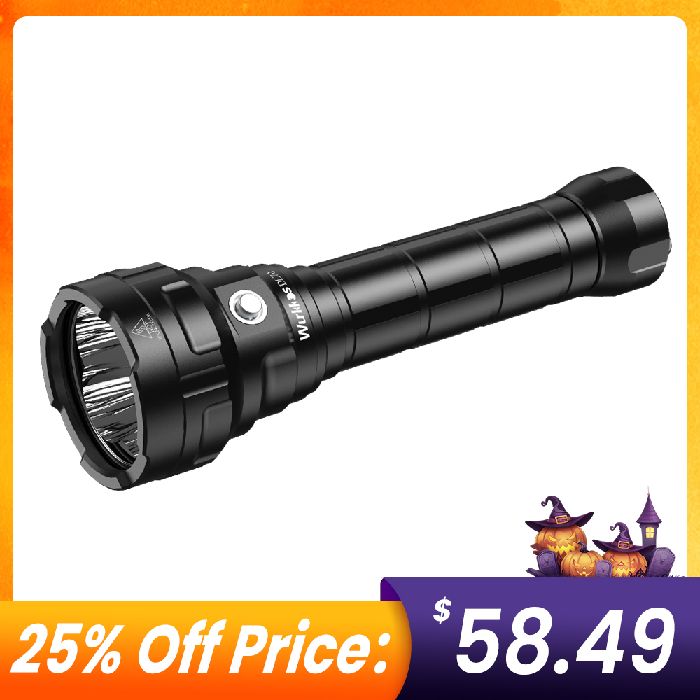 Wurkkos DL70 Dive Light | 13000LM, 100m Waterproof