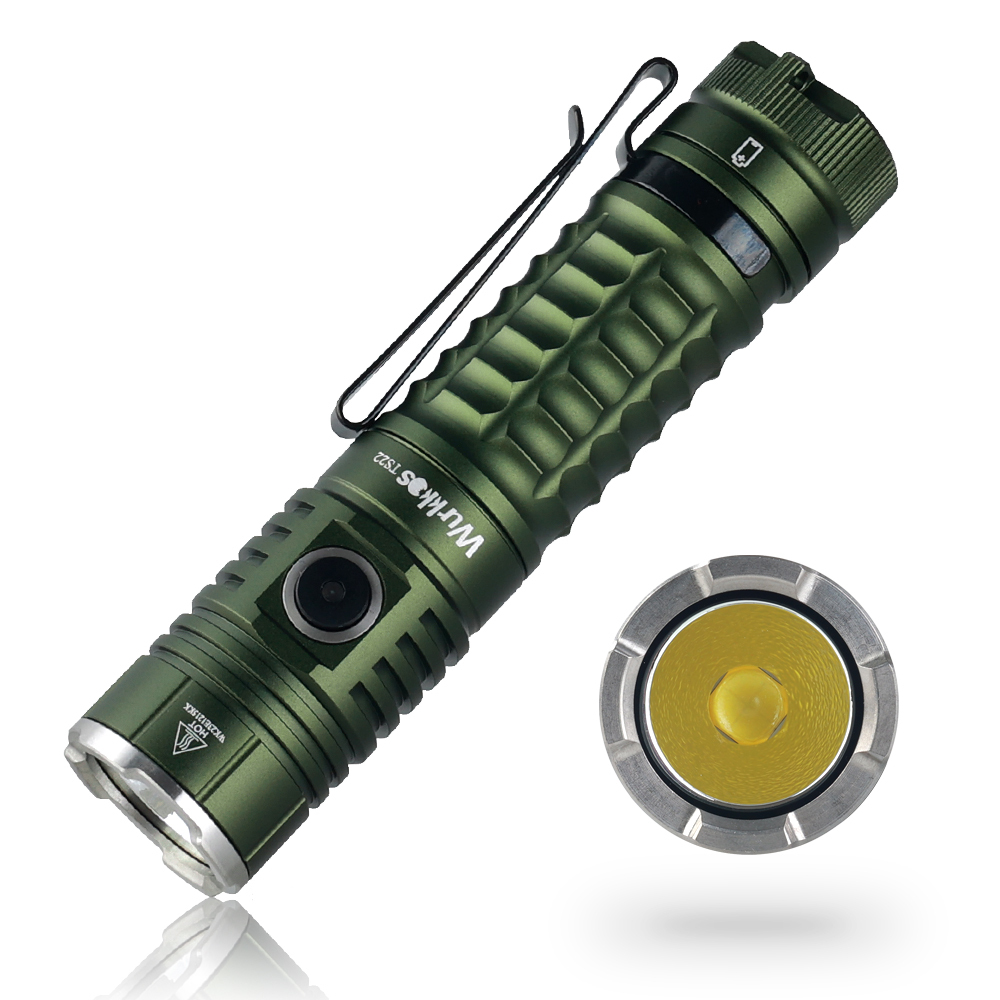 【Brazil Warehouse】Wurkkos TS22 XHP70.3 LED Flashlight, 4500 Lumen and High CRI, Magnetic Tail, Reverse Charging, USB-C Rechargeable