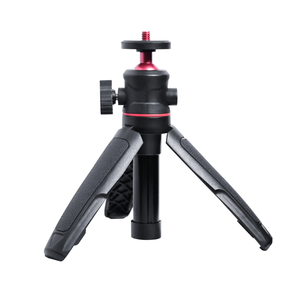 Mini Extendable Desktop Tripod – Handheld Stand with Flexible Ball Head & 1/4-Inch Screw