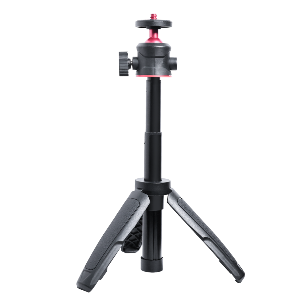Mini Extendable Desktop Tripod – Handheld Stand with Flexible Ball Head & 1/4-Inch Screw