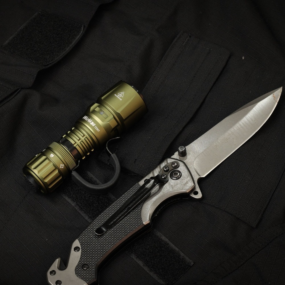 【Brazil Warehouse】Wurkkos TD07 Tactical Flashlight, USB C Rechargeable 1300 Lumens, 479m Long Range EDC Flashlight