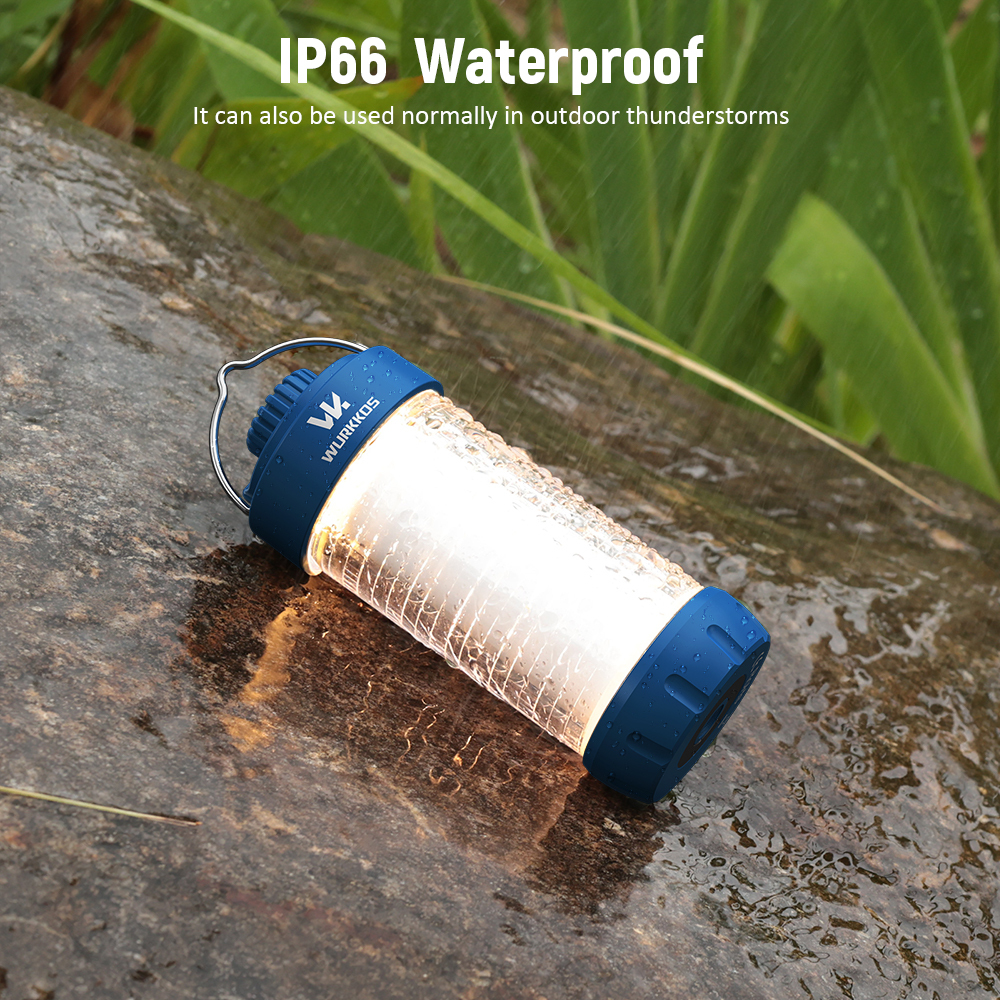 Wurkkos CL01 Camping Light with Adjustable Color Temperature/Power Bank/RGB Police Modes/Magnet Tail/21700 Battery Replaceable