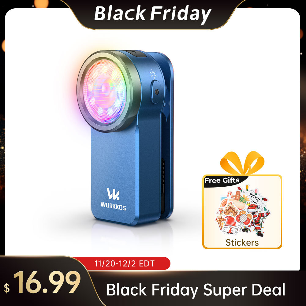 【 New product】Wurkkos HD03 Clip Light, 680LM USB C Rechargeable Pocket Flashlight, with Spotlight/Floodlight(95 CRI)/RGB Lights/Magnet Inside/Buck Driver/ IPX6 Waterproof
