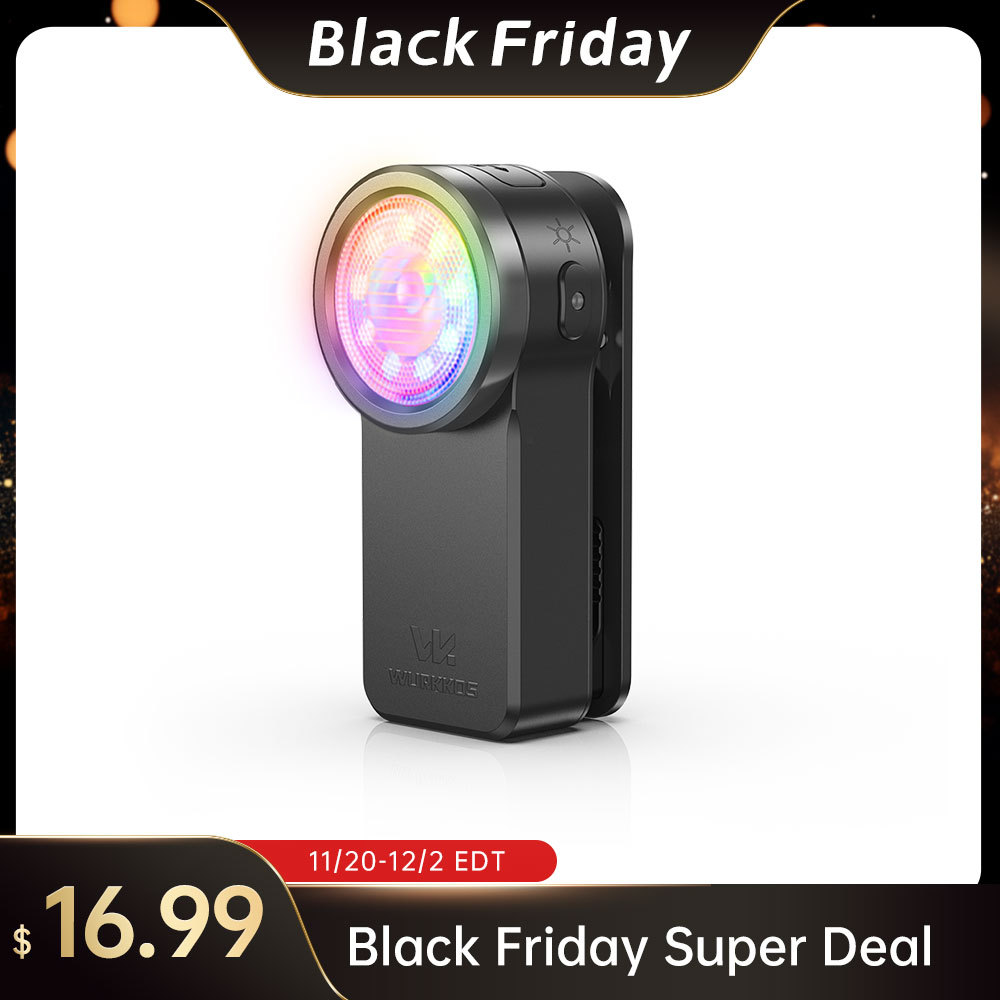 【 Gift Set 】Wurkkos HD03 Clip Light, 680LM USB C Rechargeable Pocket Flashlight, with Spotlight/Floodlight(95 CRI)/RGB Lights/Magnet Inside/Buck Driver/ IPX6 Waterproof