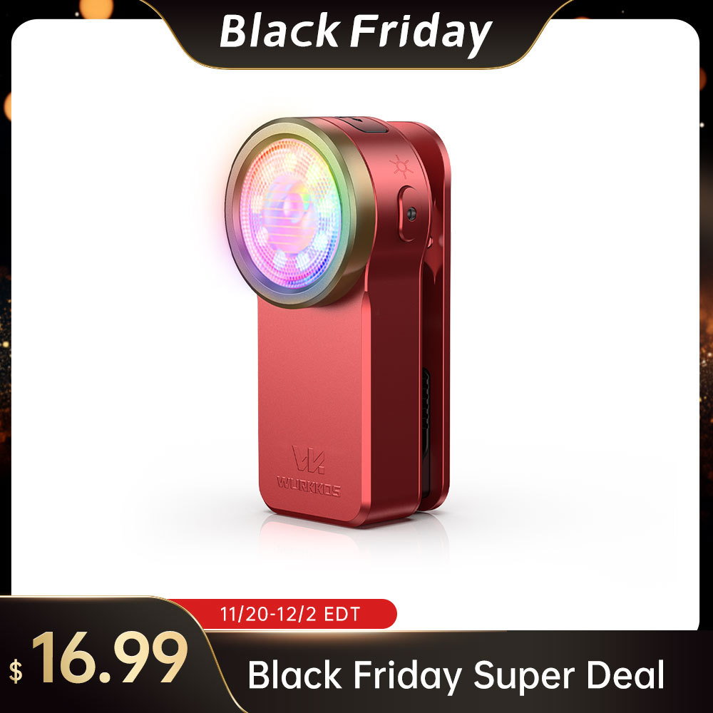 【 Gift Set 】Wurkkos HD03 Clip Light, 680LM USB C Rechargeable Pocket Flashlight, with Spotlight/Floodlight(95 CRI)/RGB Lights/Magnet Inside/Buck Driver/ IPX6 Waterproof