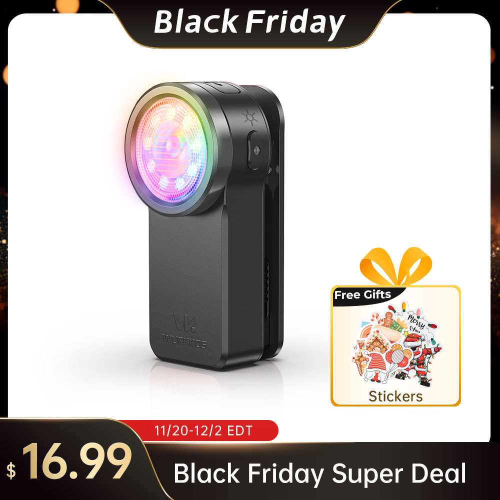 【 Gift Set 】Wurkkos HD03 Clip Light, 680LM USB C Rechargeable Pocket Flashlight, with Spotlight/Floodlight(95 CRI)/RGB Lights/Magnet Inside/Buck Driver/ IPX6 Waterproof