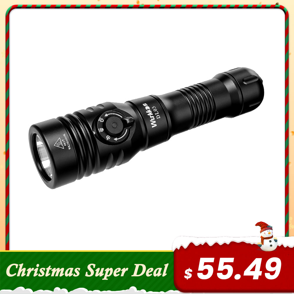 Wurkkos DL03 Professional Dive Light – 2800LM, 480M Beam, Green