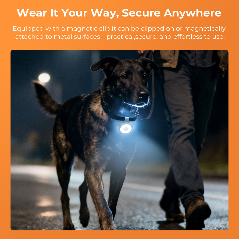 Mini Clip Flashlight with Magnetic Base -Compact Pocket EDC Light