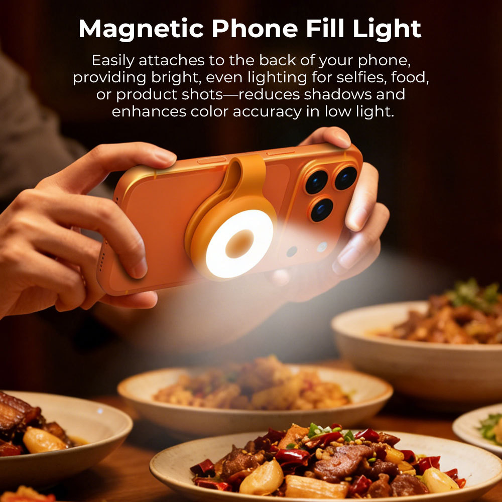 Mini Clip Flashlight with Magnetic Base -Compact Pocket EDC Light