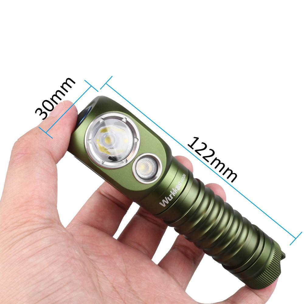 【EU warehouse】HD20 USB C Rechargeable Headlamp 21700 Flashlight 2000lm Dual LED LH351D and XPL with Magnetic Tail