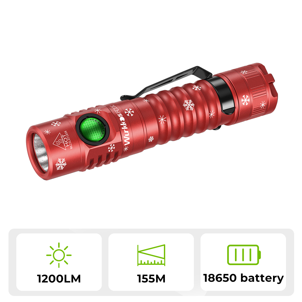 Wurkkos FC11C Nichia 519A Buck Circuit Flashlight, Max output