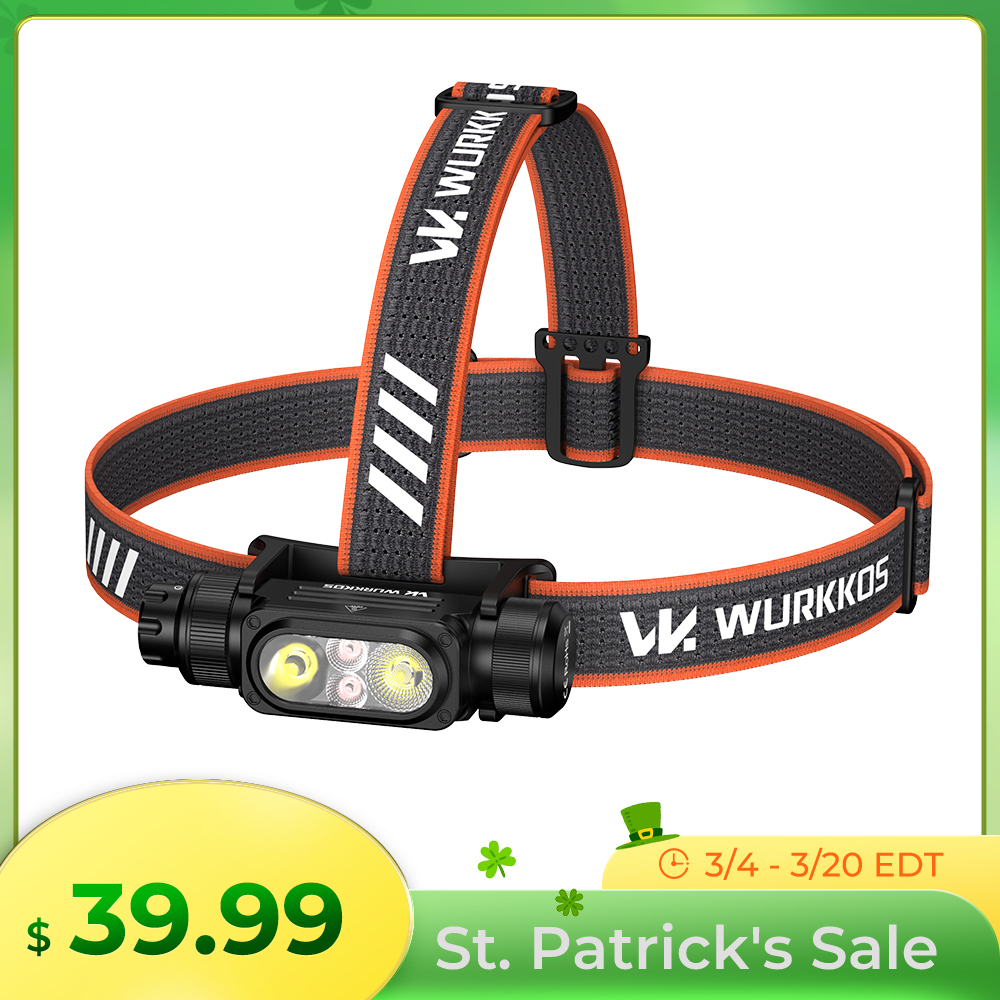 Wurkkos HD15 Angle Flashlight, Dual LEDs, Replaceable short tube