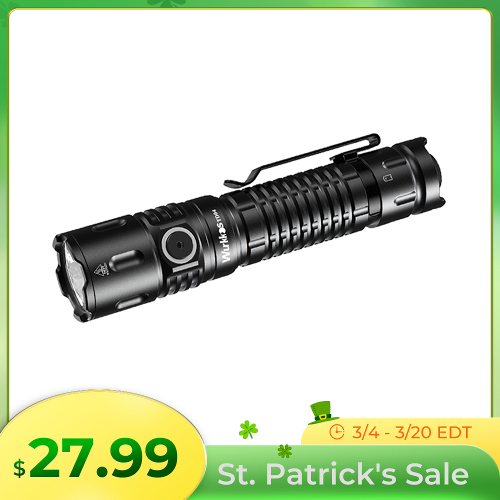Wurkkos TD04 XHP50D HI Rechargeable Flashlight USB-C 3000 lumens