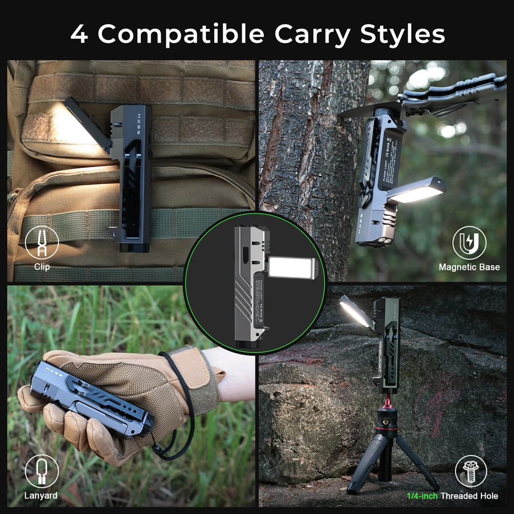 Wurkkos HD05 Foldable 4-in-1 EDC Flashlight, 3100 Lumens, 335m Throw ...