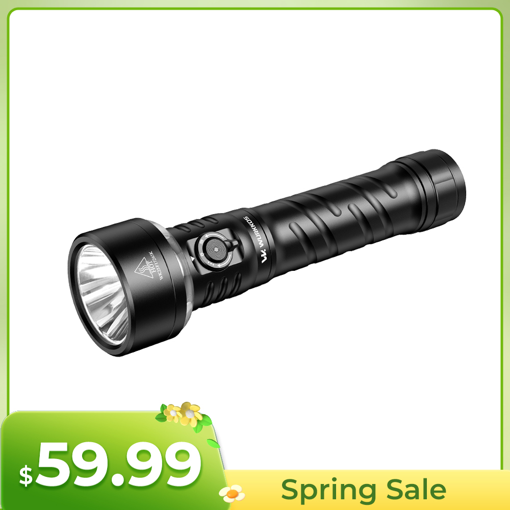 Wurkkos TS27 | 3200LM Super Bright Flashlight, 845m Throw, RGB Lighting, 3000–6000K Adjustable Color Temperature, 300-Hour Long Runtime, Reverse Charging Power Bank