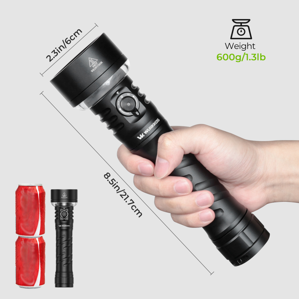 Wurkkos TS27 | 3200LM Multi-Mode Flashlight with Lantern & RGB, 845m Throw, 3000–6000K CCT, 300-Hour Runtime, Power Bank