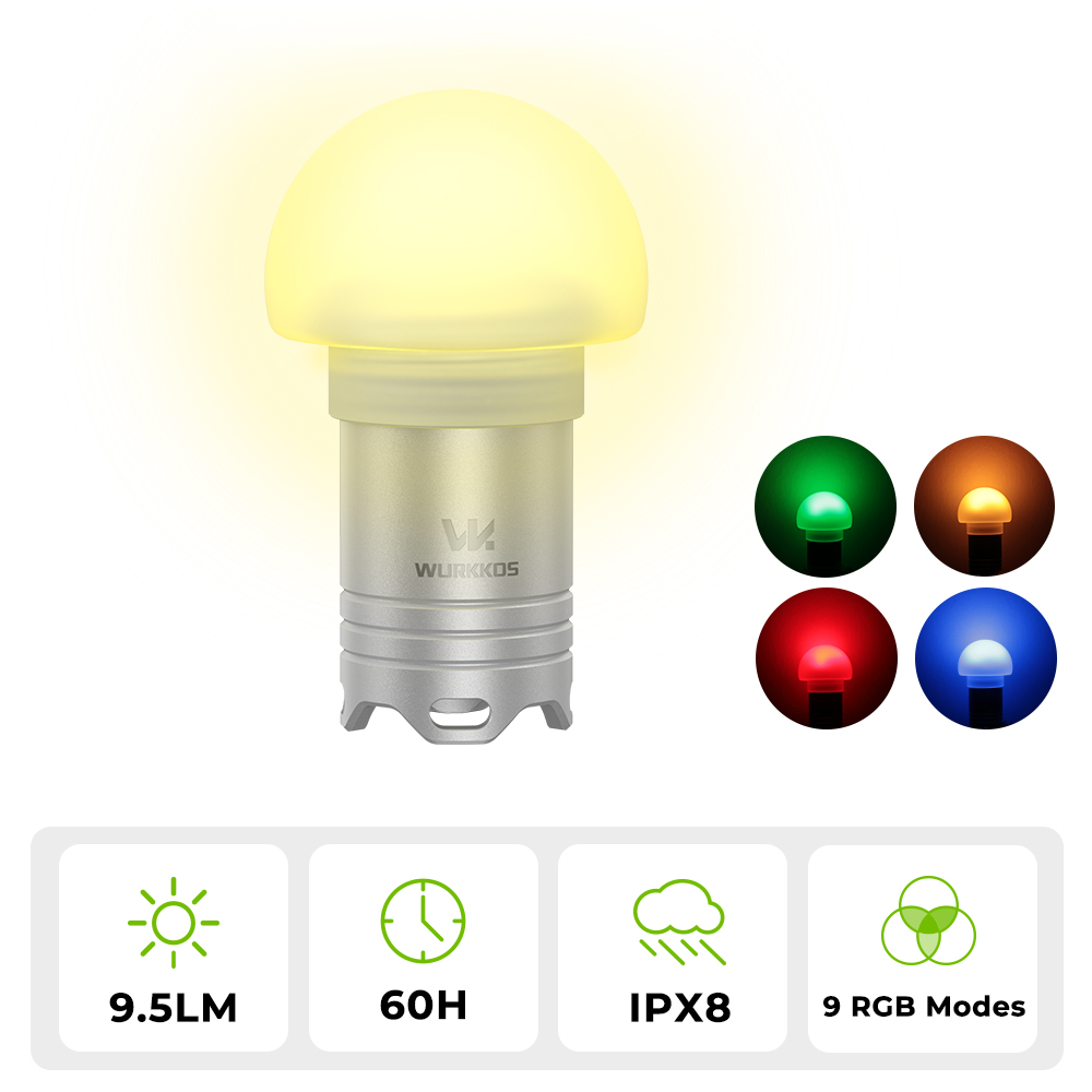 Wurkkos DL04 RGB Signal Light for Diving & Outdoor Use – 9 Modes