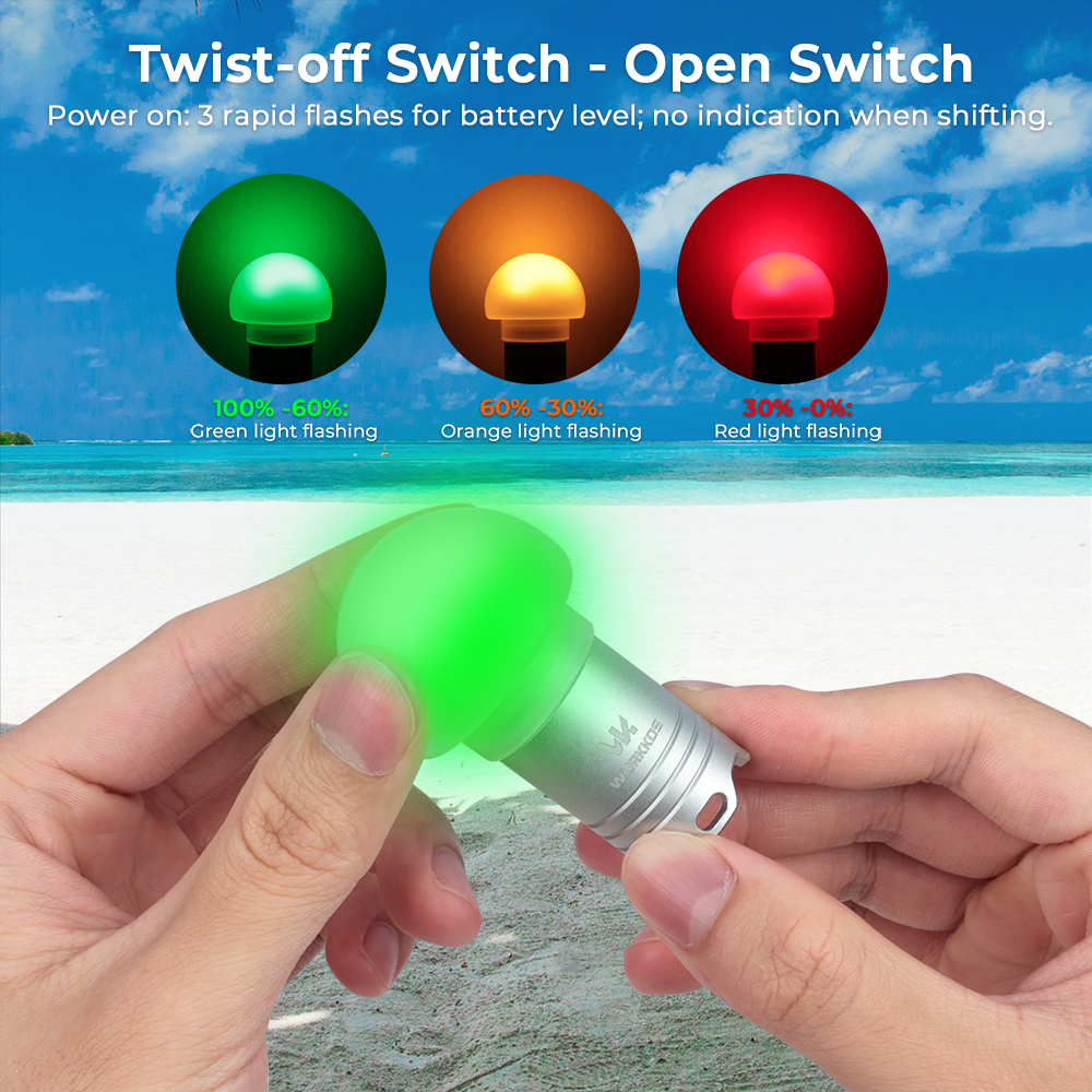 Wurkkos DL04 RGB Signal Light for Diving & Outdoor Use – 9 Modes