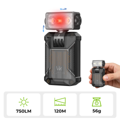 【New Release】WURKKOS HD04 Clip-On EDC Flashlight – 750LM, Multi-Angle 180° Rotating Head, Spotlight/Floodlight/RGB for Outdoor, Work & Emergency