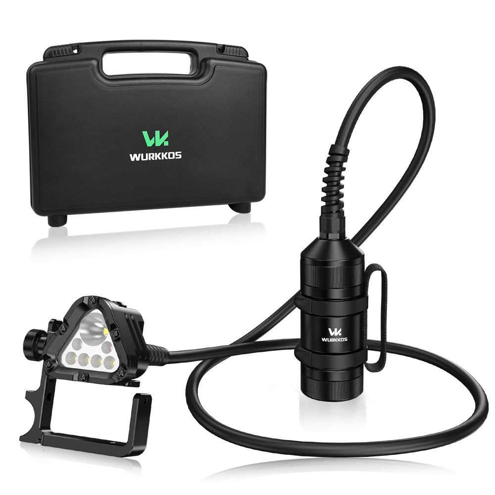 【New Release】Wurkkos D1 Technical Canister Dive Light – 6000LM Output, 500M Depth Rated, 32H Runtime & Precision 8° Narrow Beam